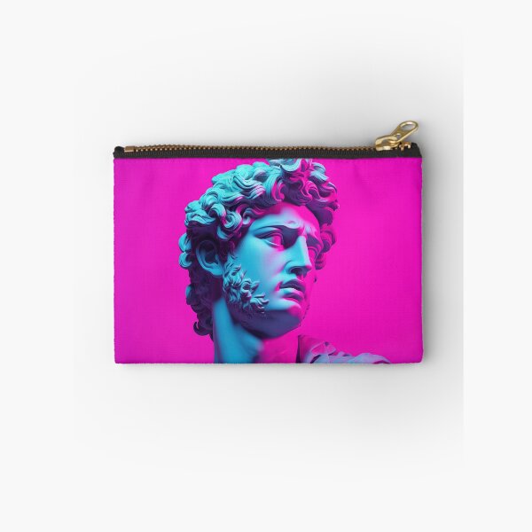 Item preview, Vaporwave Visions: Ancient Sculpture in Neon Glow designed and sold by Mullet Monkey.