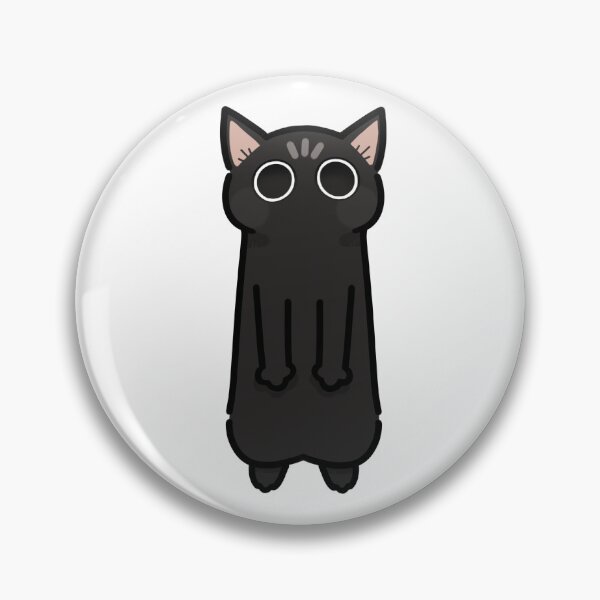 Item preview, Cute Silly Black Cat Standim Big Eyes designed and sold by CaliDraw.