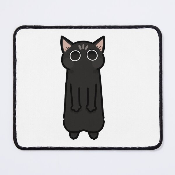 Item preview, Cute Silly Black Cat Standim Big Eyes designed and sold by CaliDraw.