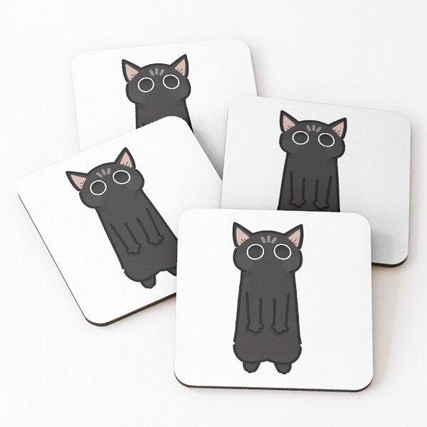 Item preview, Cute Silly Black Cat Standim Big Eyes designed and sold by CaliDraw.
