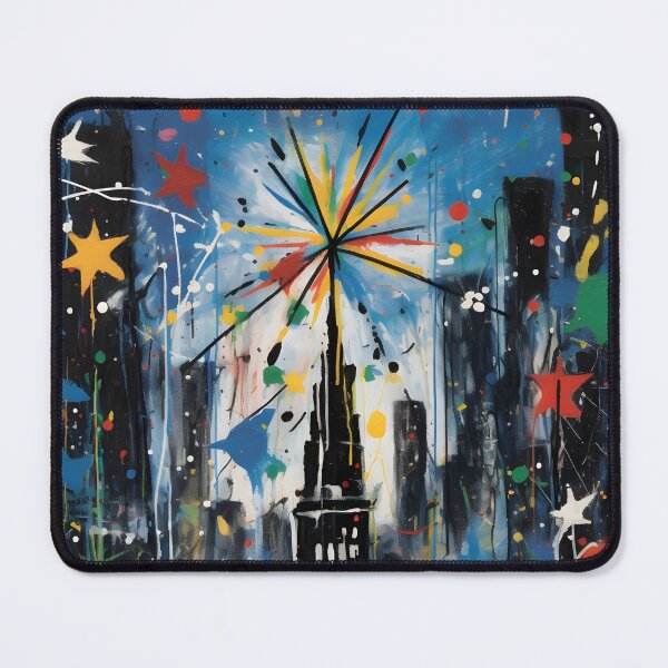 Item preview, Festive Canvases- Christmas Tree Rockefeller's Dynamic Radiance through Diverse Artistic Echoes designed and sold by OlfactoART Studio.
