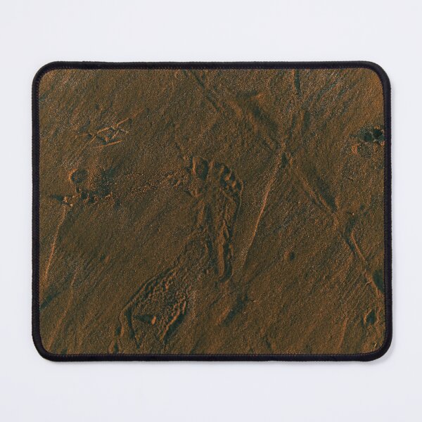 Item preview, Lonely footprint in the sand at sunset designed and sold by CineWanderlust.