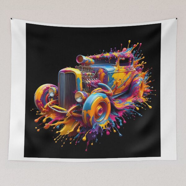 Item preview, Old Hotrod Paint Splat Style designed and sold by fatbanana.