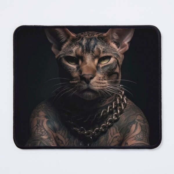 Item preview, Criminal and tattooed cat designed and sold by Bekfles.