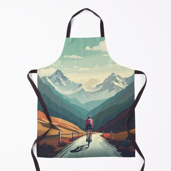 Item preview, Road Cyclist Mountain Peak Blue Skies designed and sold by Juliascutecornr.