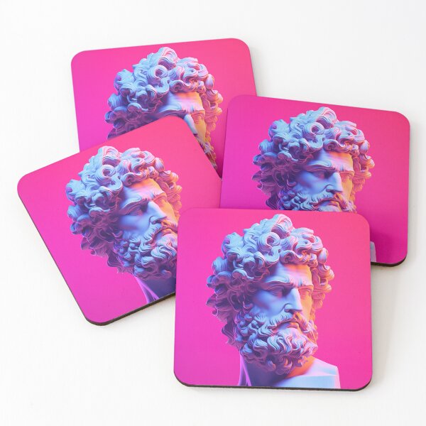 Item preview, Eternal Bust: Synthwave Serenity in Classical Echoes designed and sold by Mullet Monkey.