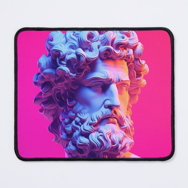 Item preview, Eternal Bust: Synthwave Serenity in Classical Echoes designed and sold by Mullet Monkey.
