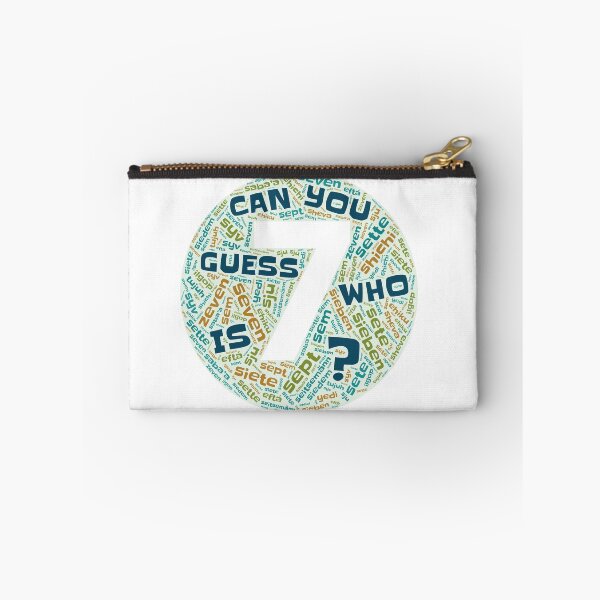 Item preview, Guess Who Seventh Birthday in Blues and Greens designed and sold by WordsYouLove.
