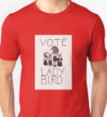 Lady Vogel Poster Slim Fit T-Shirt