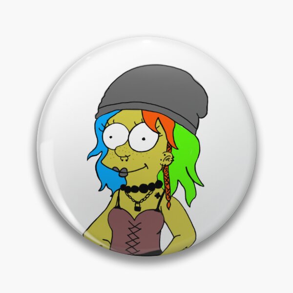 Item preview, Simpsons gone punk designed and sold by ASplicer.