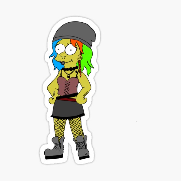 Simpsons gone punk