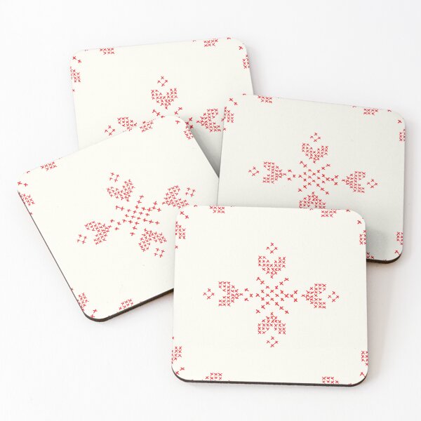 Item preview, Red and white Christmas cross stitched pattern designed and sold by Goddessart.