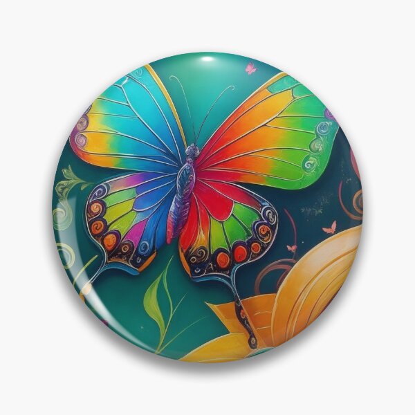 Item preview, Butterfly Art Nouveau Painting designed and sold by druidwolfart.
