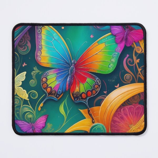 Item preview, Butterfly Art Nouveau Painting designed and sold by druidwolfart.