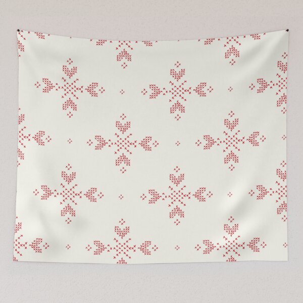 Item preview, Red and white Christmas cross stitched pattern designed and sold by Goddessart.