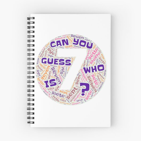 Item preview, Guess Who Seventh Birthday in Pinks and Purples designed and sold by WordsYouLove.