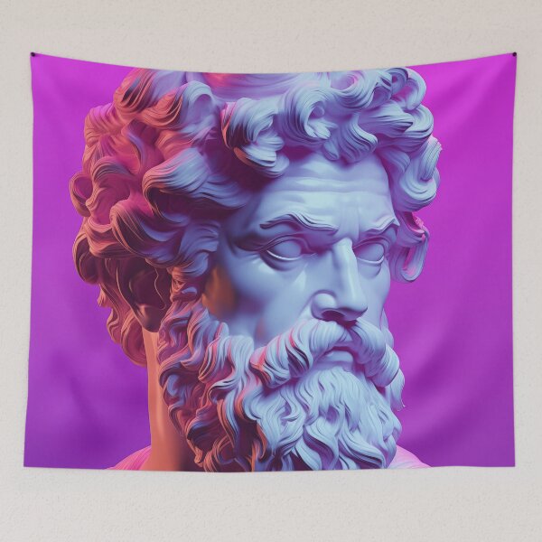 Item preview, Majestic Marble: Vaporwave Ode to Classical Elegance designed and sold by Mullet Monkey.