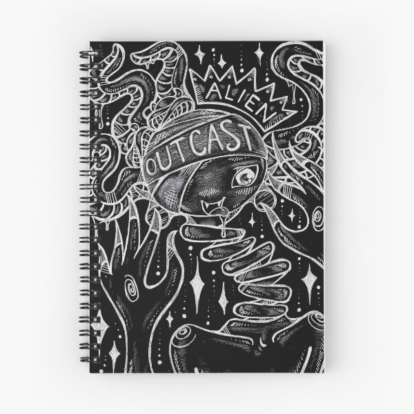 Item preview, Alien Outcast Subversive Lowbrow Outsider Art designed and sold by Spookeriffic.