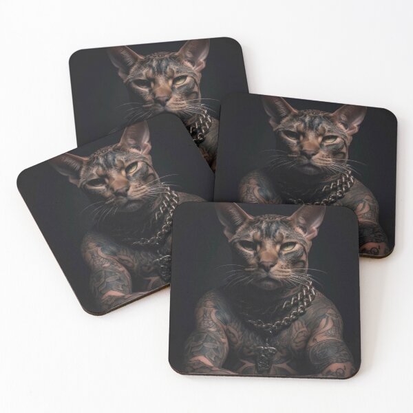 Item preview, Criminal and tattooed cat designed and sold by Bekfles.