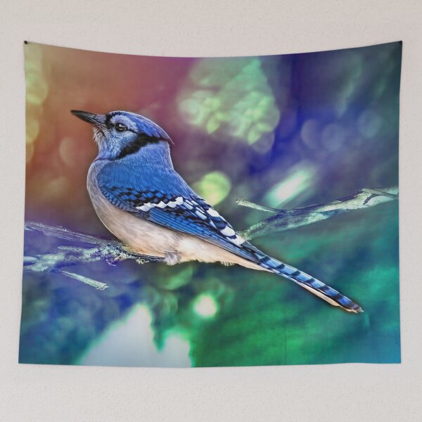 Item preview, Blue Jay Bokeh designed and sold by Kay Brewer.
