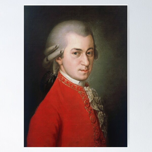 Vista previa del artículo con la obra «Wolfgang Amadeus Mozart», diseñado y vendido por MysticOzzy.