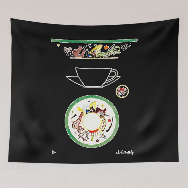 Artikelvorschau, HD. Skizze für eine Tasse und Untertasse von Wassily Kandinsky entworfen und verkauft von MINDTHECHERRY.