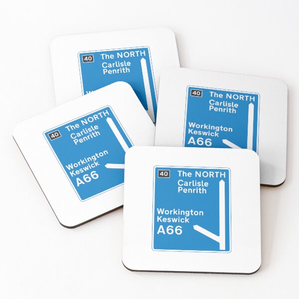 Item preview, The M6 Junction 40 A66 UK Motorway Sign - Cumbria designed and sold by Cumbria Guru.