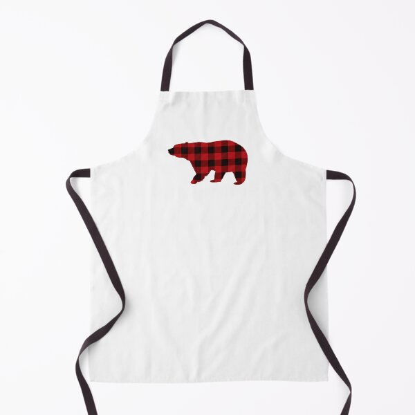 Item preview, ugliest Country Christmas Cottage Primitive lumberjack Buffalo Plaid Bear designed and sold by LEILA ART SPACE.