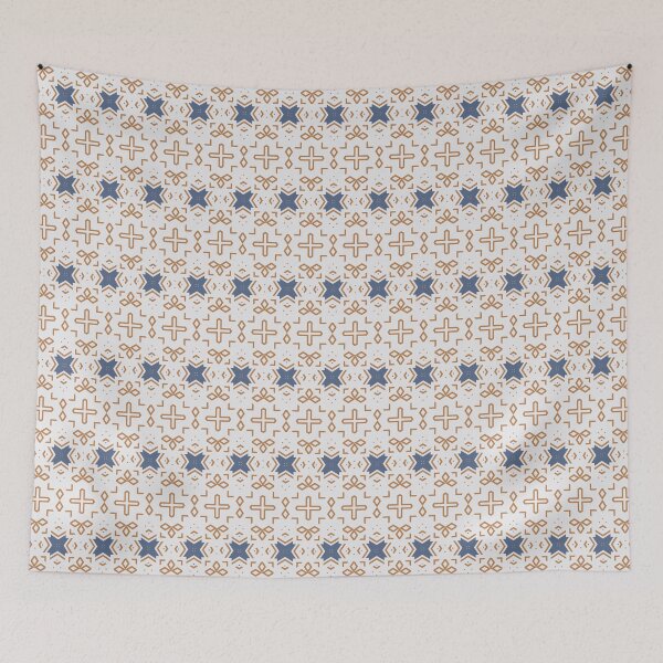 Item preview, Geometric Opulence - Abstract Gold Pattern in Seamless Harmony designed and sold by Looming Lines.