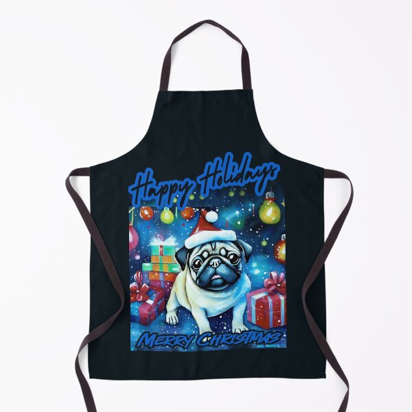 Item preview, Pug HAPPY HOLIDAYS 70 MERRY CHRISTMAS designed and sold by RedBluffTraders.