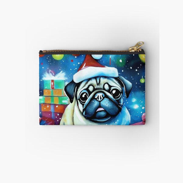 Item preview, Pug HAPPY HOLIDAYS 70 MERRY CHRISTMAS designed and sold by RedBluffTraders.