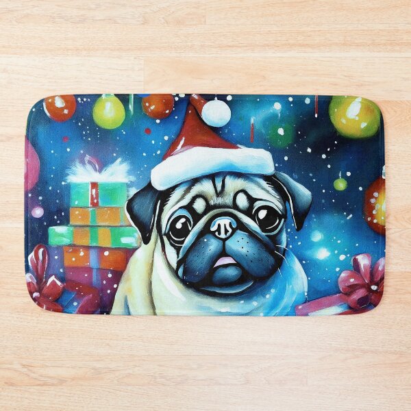 Item preview, Pug HAPPY HOLIDAYS 70 MERRY CHRISTMAS designed and sold by RedBluffTraders.