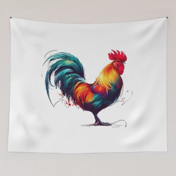 Item preview, colorful and stylish cute chicken designed and sold by Marcoshop10.