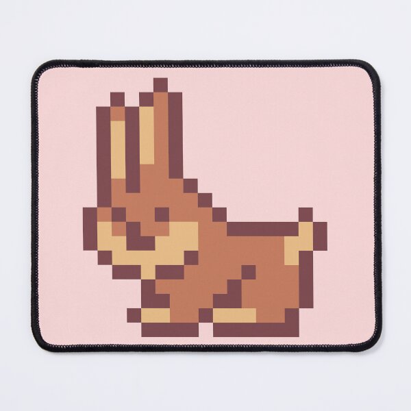 Item preview, Brown Bunny Rabbit Pixel Art designed and sold by HeatherUnderground.