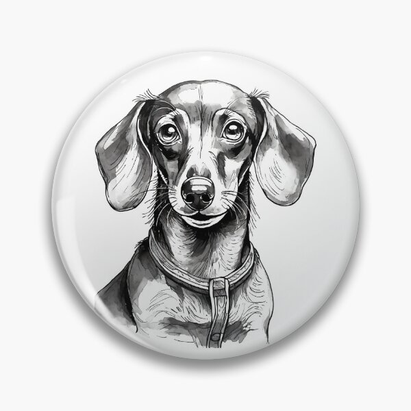 Item preview, Retrato de un perro salchicha de pelo liso en miniatura designed and sold by SW-Graphics.