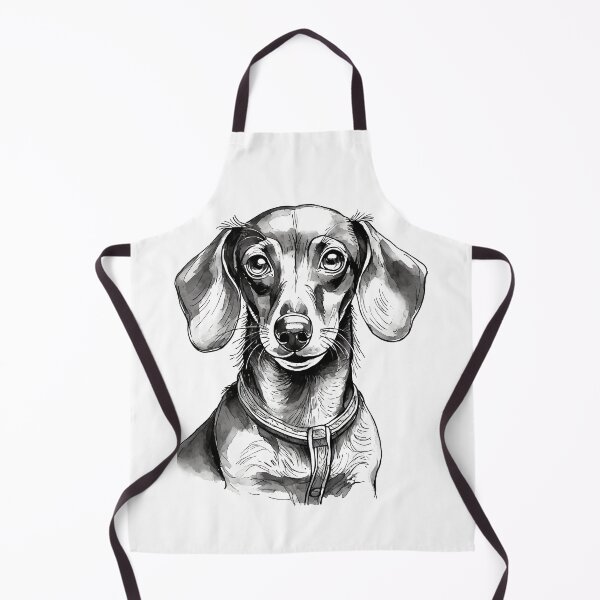 Item preview, Portrait of a Miniature Smooth Haired Dachshund designed and sold by SW-Graphics.