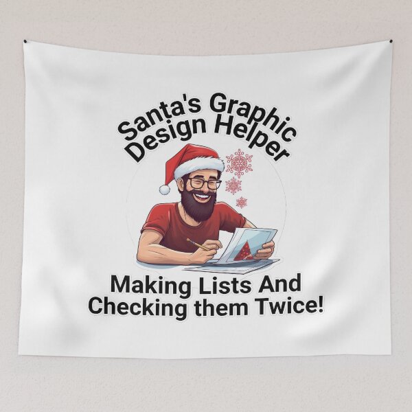 Item preview, Santa's Graphic Design Helper designed and sold by duke818.
