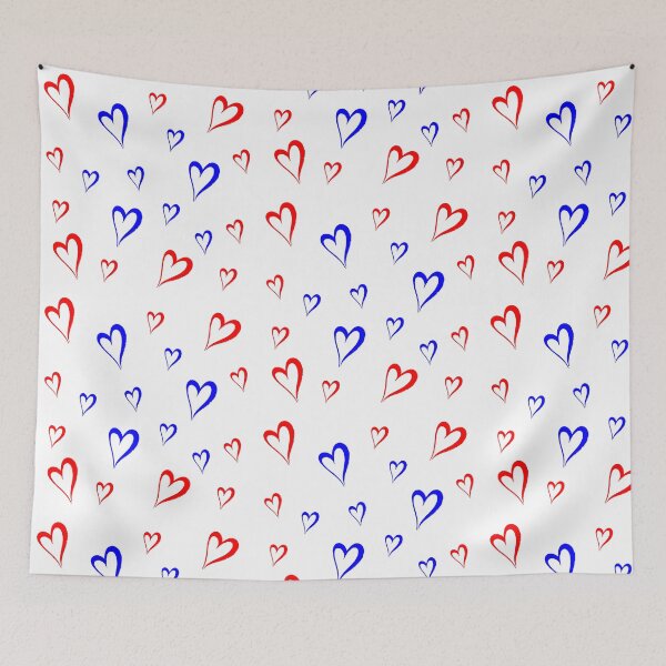 Item preview, Red and blue hearts designed and sold by Bojana92.