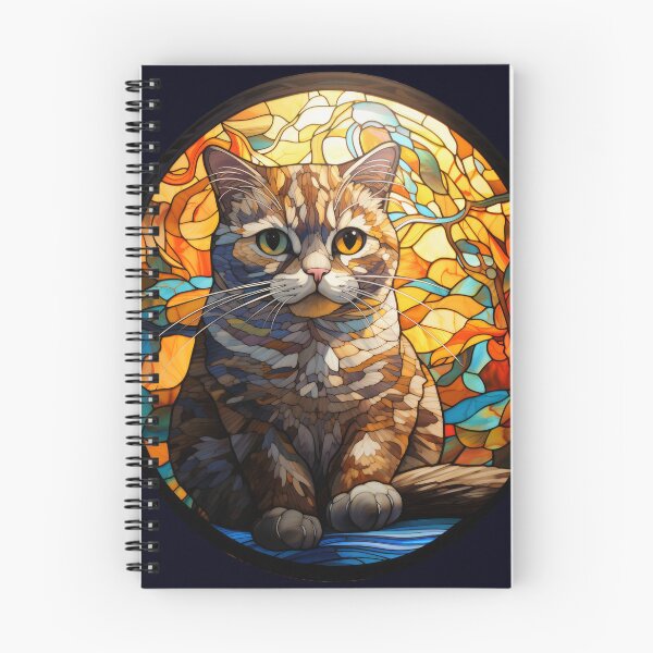 Item preview, Gato Scottish Fold en vidriera designed and sold by Viinde.
