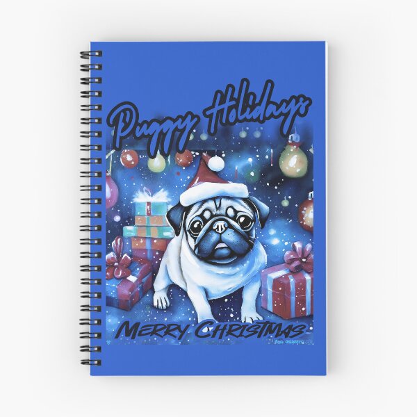 Item preview, Pug HAPPY HOLIDAYS 70 MERRY CHRISTMAS PUGGY HOLIDAYS designed and sold by RedBluffTraders.