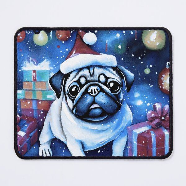 Item preview, Pug HAPPY HOLIDAYS 70 MERRY CHRISTMAS PUGGY HOLIDAYS designed and sold by RedBluffTraders.