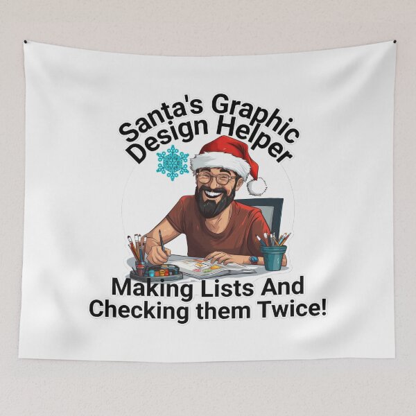 Item preview, Santa's Graphic Design Helper designed and sold by duke818.