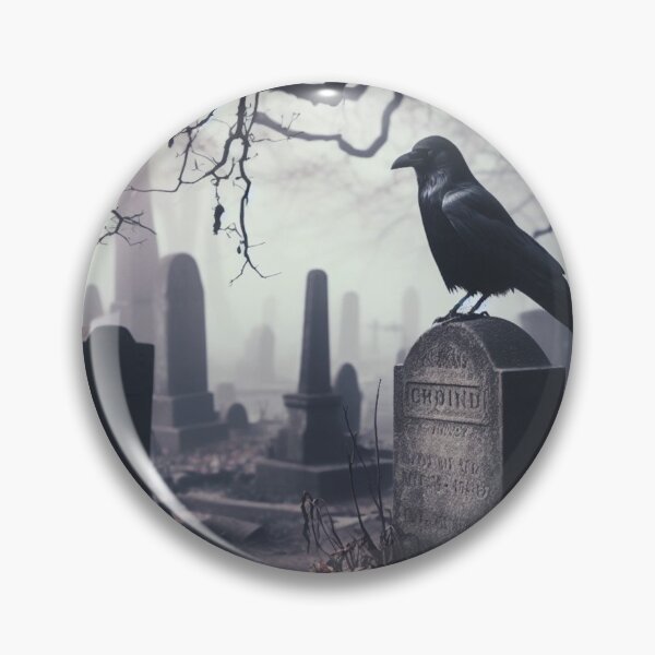 Item preview, cemetery crow designed and sold by Kenneth Labuskes.