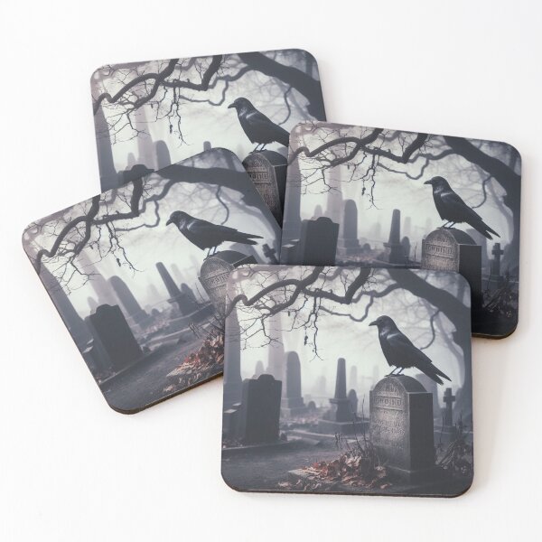 Item preview, cemetery crow designed and sold by Kenneth Labuskes.