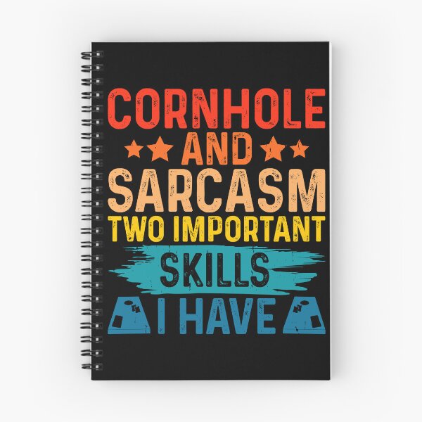 Item preview, Cornhole And Sarcasm Two Important Skills I Have Retro Design - Baggo Team Bean Bag Toss Game - Funny Cornhole Player Vintage designed and sold by naworas.