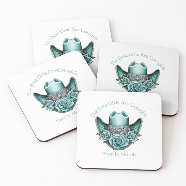 Item preview, March Birthstone Gift - Aquamarine Cowgirl Hat, Unique March Birthday Cowgirl Gift designed and sold by AkomaGifts.