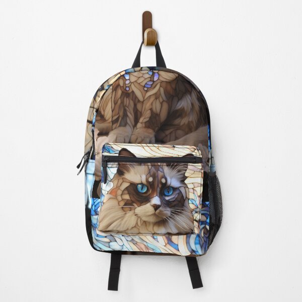 Item preview, Ragdoll cat in stained glass designed and sold by Viinde.