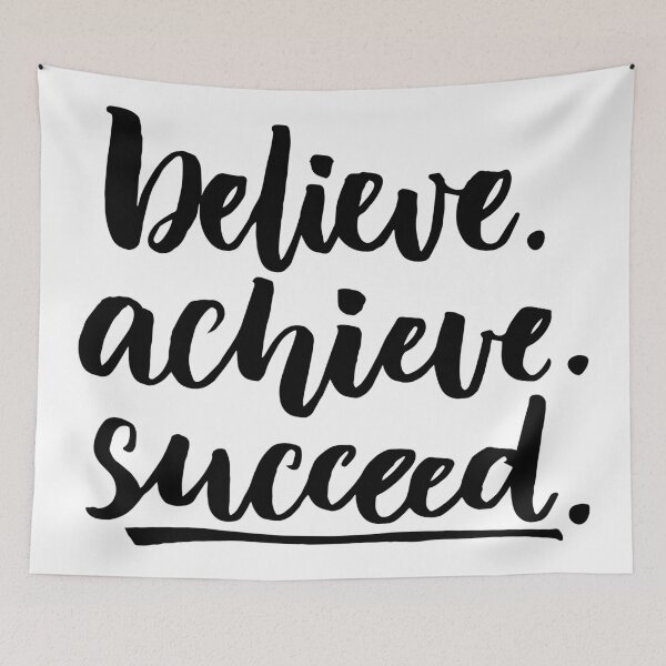 Item preview, Believe Achieve Succeed Startup Inspirational Quote designed and sold by ProjectX23.