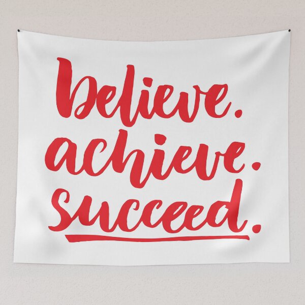 Item preview, Believe Achieve Succeed Startup Inspirational Quote designed and sold by ProjectX23.