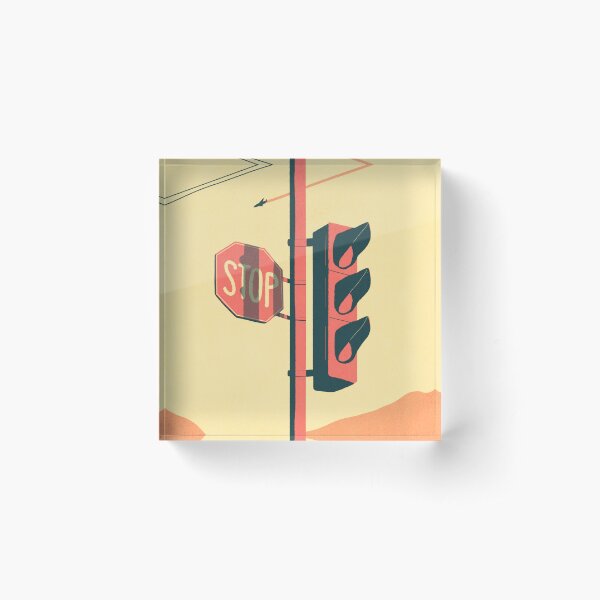 Traffic lights Acrylic Block
